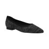 Outlet 😀 Bella-Vita 👩 Womens Bella Vita Mireya Black Metallic Fashion Flats 🌟