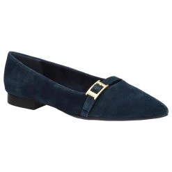 Hot Sale 👏 Bella-Vita 👩 Womens Bella Vita Evanna Pointed Toe Suede Flats 👏