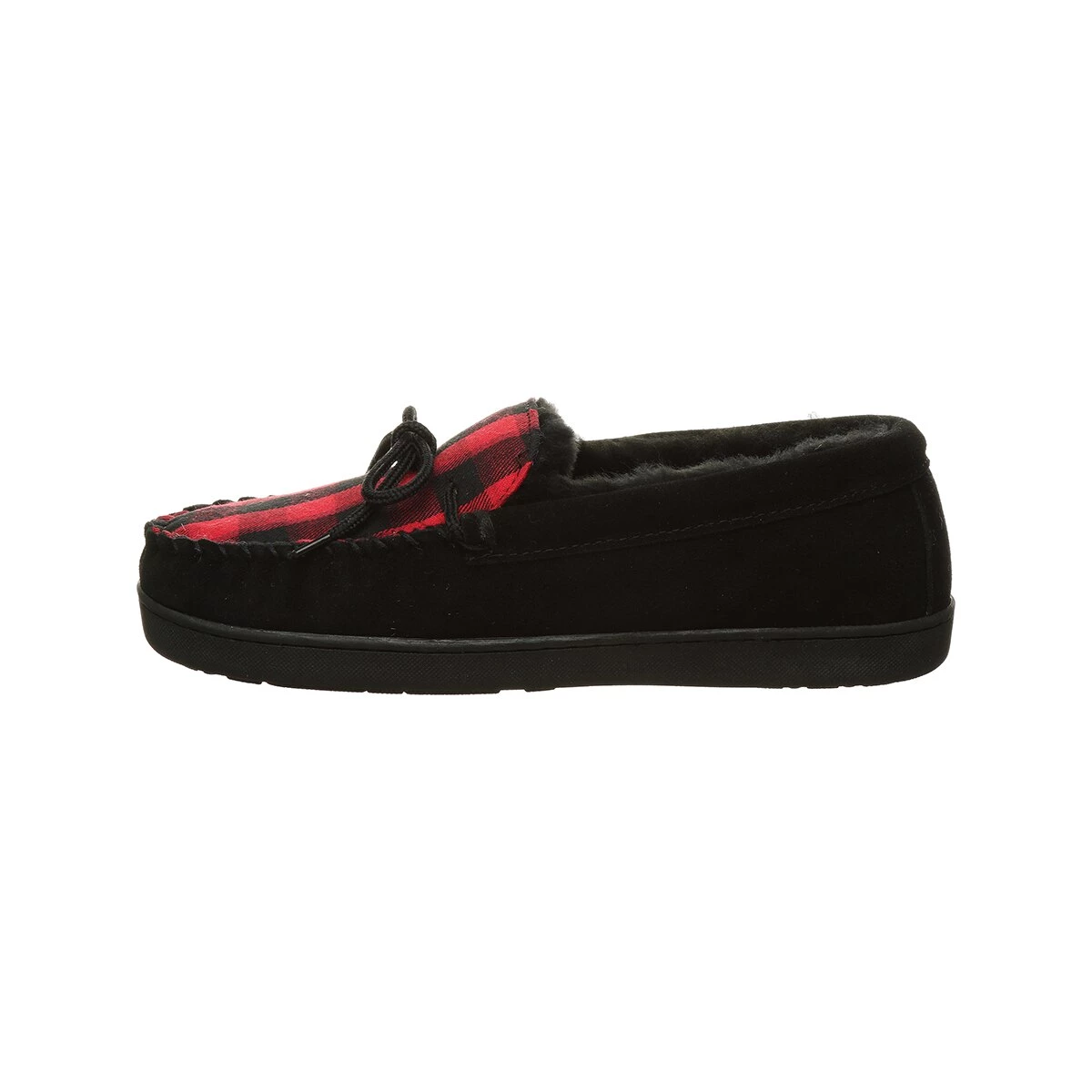Promo 🤩 Mens BEARPAW® Moc II Black Plaid Slippers 🌟 7 Promo 🤩 Mens BEARPAW® Moc II Black Plaid Slippers 🌟 - Image 6